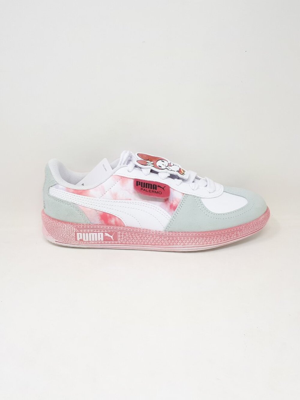 Puma Palermo Hello Kitty Jr White Pink Big Kid Youth Size 5 US Shoe Sneaker NEW